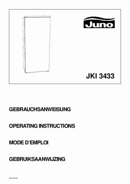 Mode d'emploi JUNO JKI3433