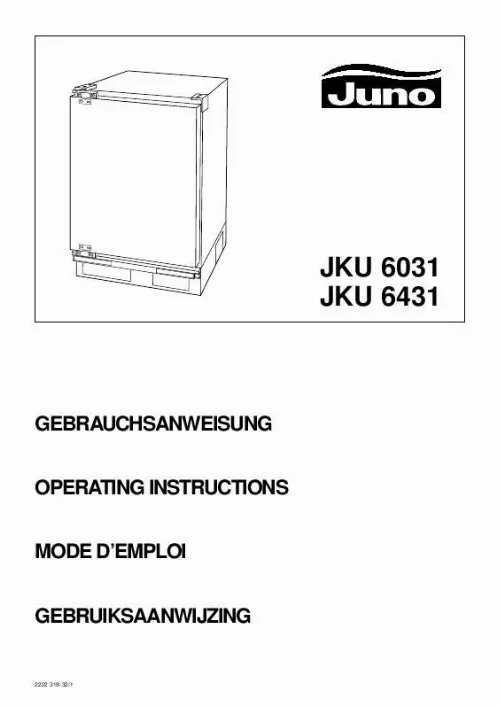 Mode d'emploi JUNO JKU6431