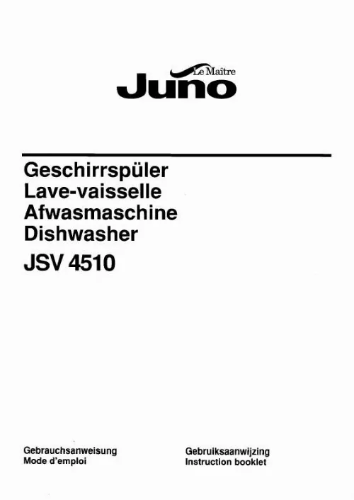 Mode d'emploi JUNO JSV4510