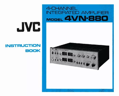 Mode d'emploi JVC 4VN-880