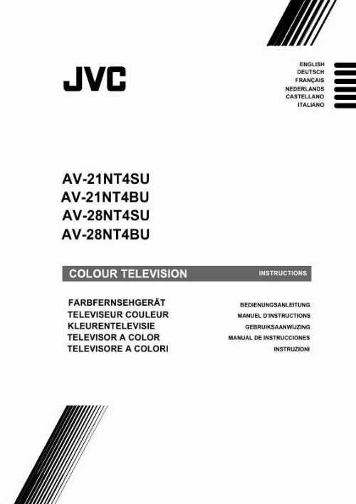 Mode d'emploi JVC AV-21NT4BU