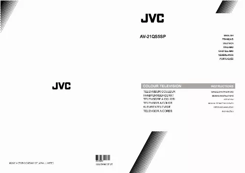 Mode d'emploi JVC AV-21QS5SP
