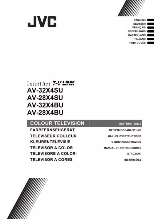Mode d'emploi JVC AV-32X4BU/SU
