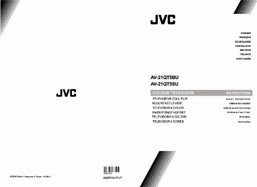 Mode d'emploi JVC AV21QT5BU
