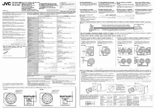 Mode d'emploi JVC CS-G1200