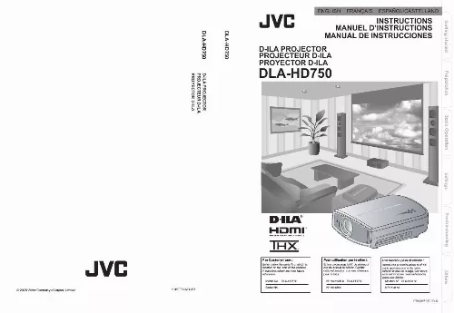 Mode d'emploi JVC DLA-HD750