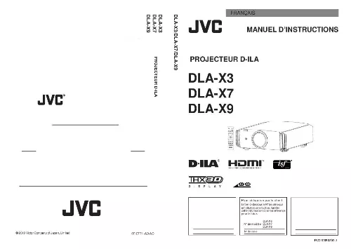 Mode d'emploi JVC DLA-X3