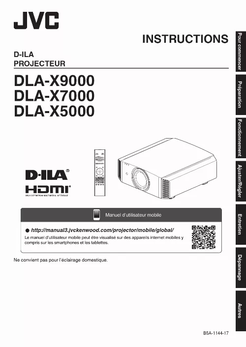 Mode d'emploi JVC DLA-X5000