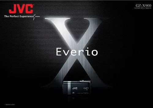 Mode d'emploi JVC EVERIO GZ-X900