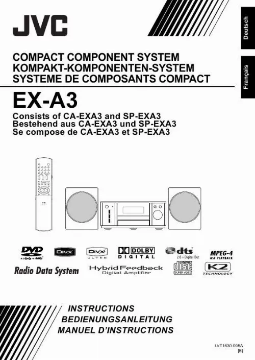 Mode d'emploi JVC EX-A3E