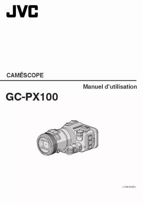 Mode d'emploi JVC GC PX100