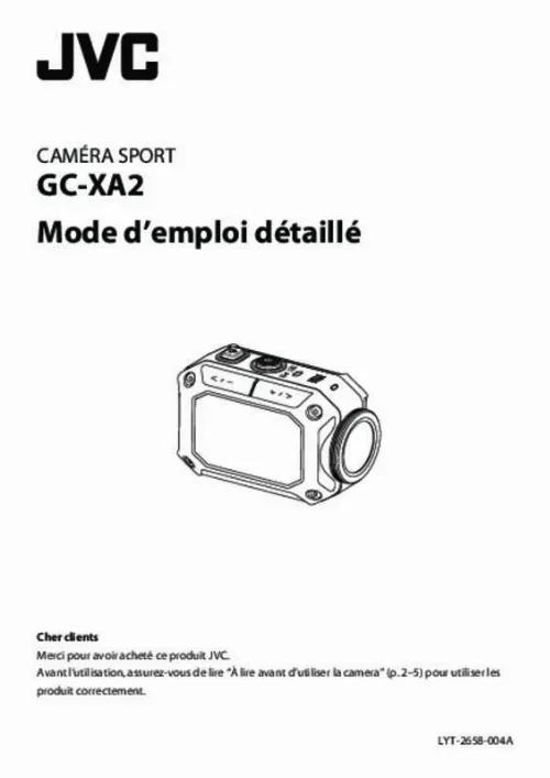 Mode d'emploi JVC GC-XA2