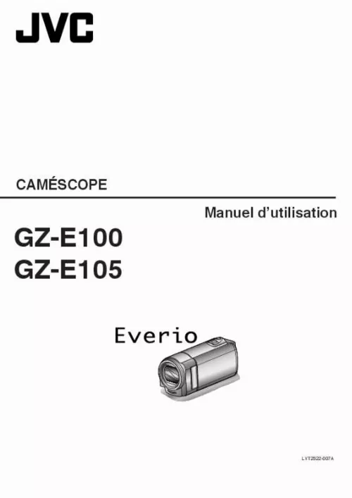 Mode d'emploi JVC GZ E100