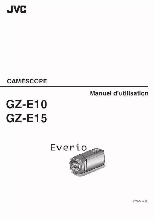Mode d'emploi JVC GZ-E15