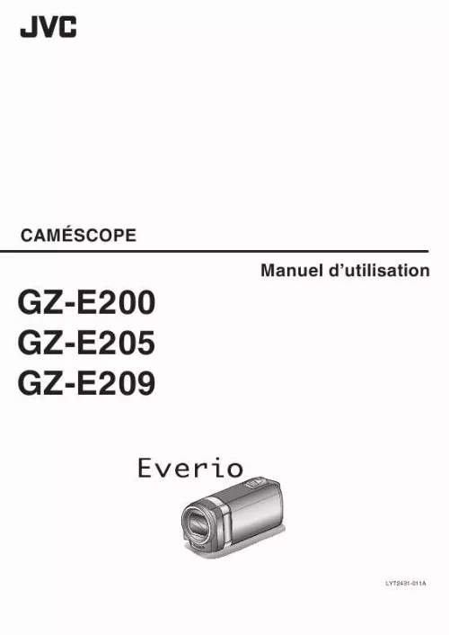 Mode d'emploi JVC GZ-E200