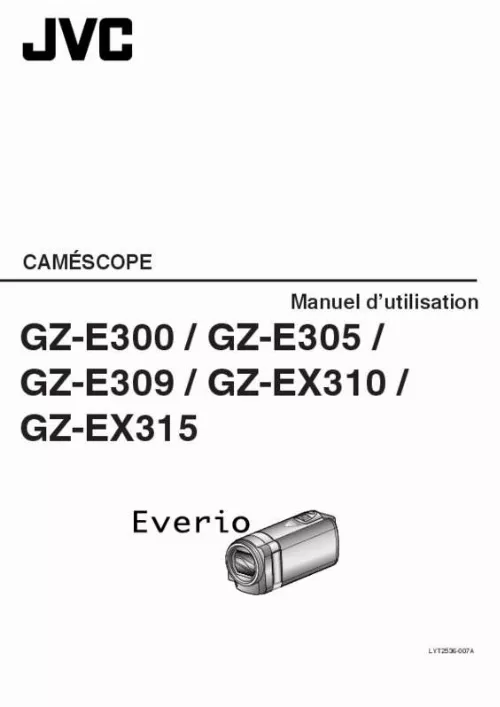 Mode d'emploi JVC GZ-E300BEU