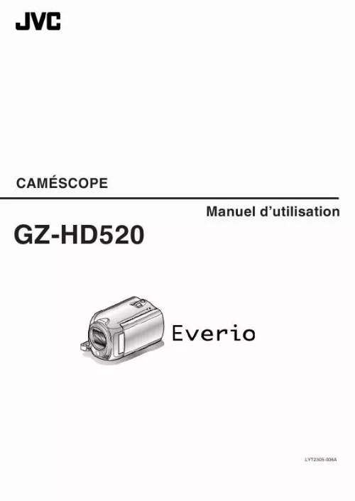 Mode d'emploi JVC GZ-HD520