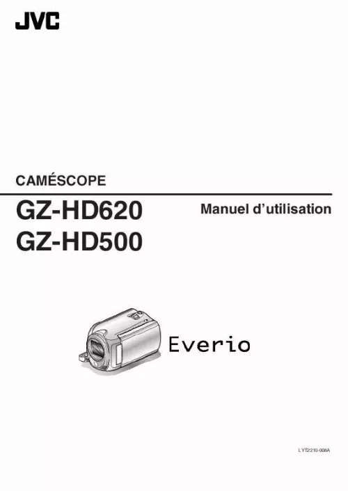 Mode d'emploi JVC GZ-HD620
