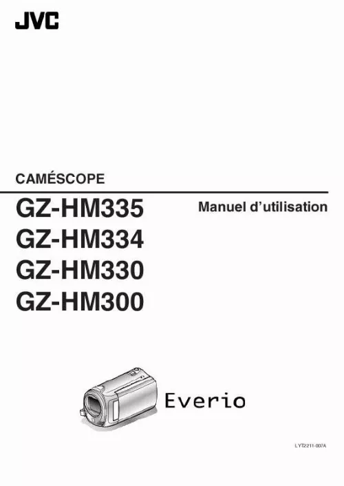 Mode d'emploi JVC GZ-HM334BEU