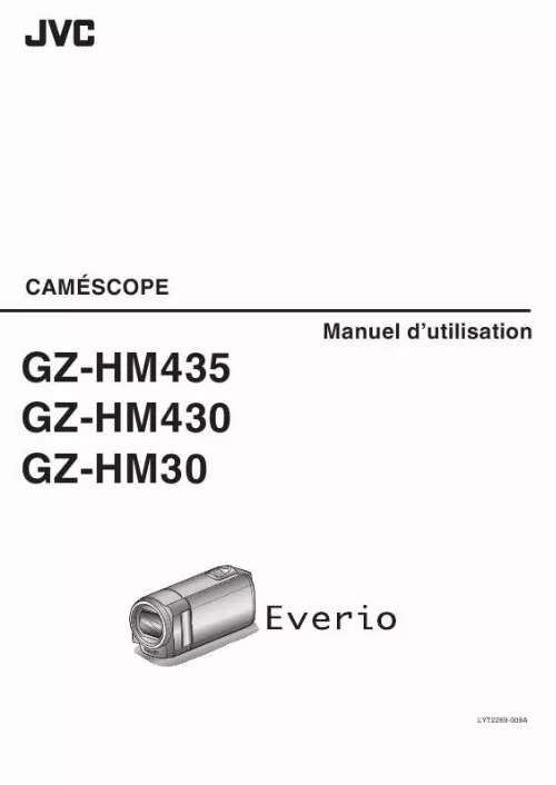 Mode d'emploi JVC GZ-HM430