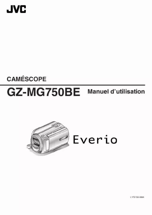 Mode d'emploi JVC GZ-MG750BE
