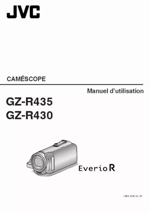 Mode d'emploi JVC GZ-R435B