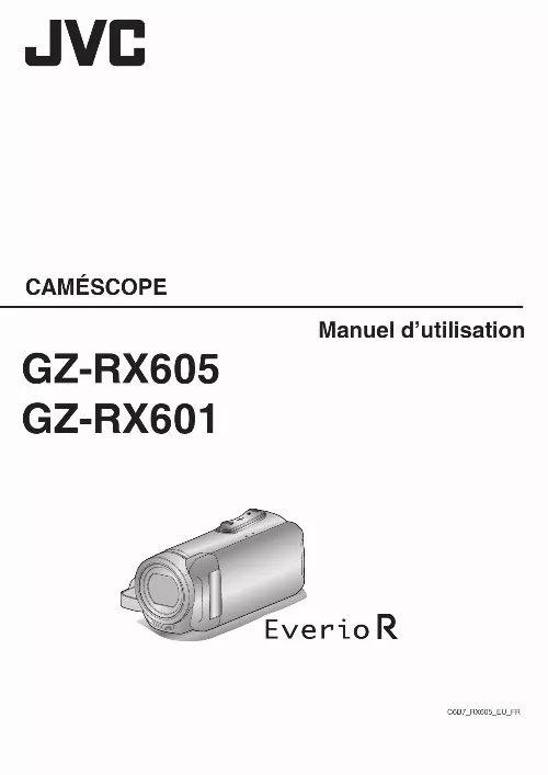 Mode d'emploi JVC GZ-RX605BEU