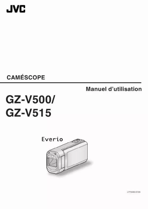 Mode d'emploi JVC GZ-V515BEU