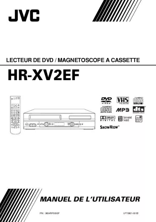 Mode d'emploi JVC HR-XV2EF