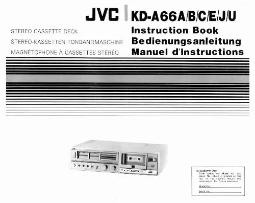 Mode d'emploi JVC KD-A66