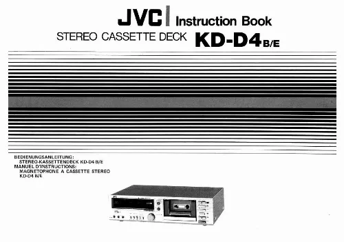 Mode d'emploi JVC KD-D4