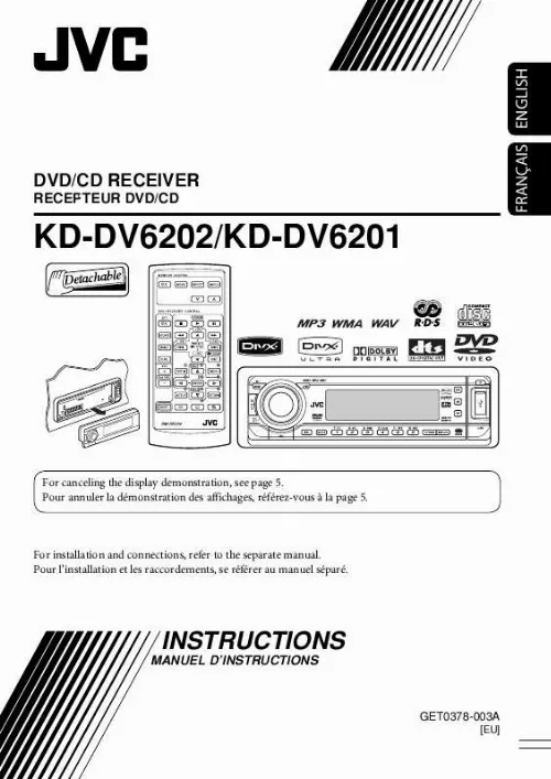 Mode d'emploi JVC KD-DV6201