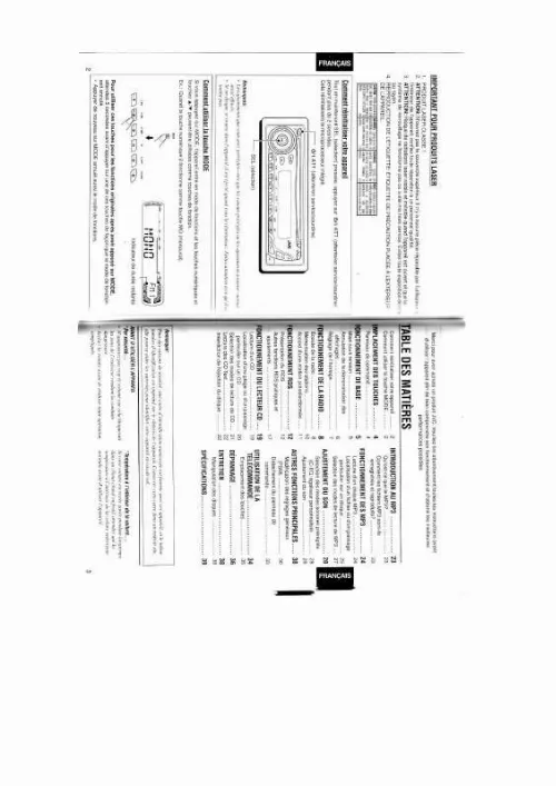 Mode d'emploi JVC KD-G401