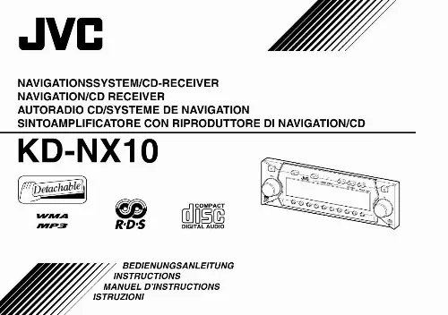 Mode d'emploi JVC KD-NX10R