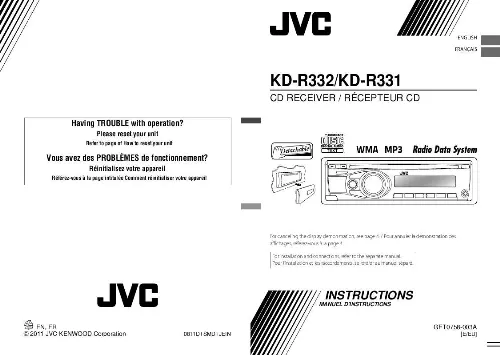 Mode d'emploi JVC KD-R331