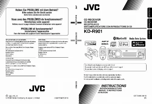 Mode d'emploi JVC KD-R901E