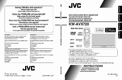 Mode d'emploi JVC KW-AVX720