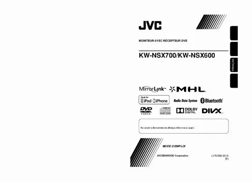 Mode d'emploi JVC KW-NSX600E