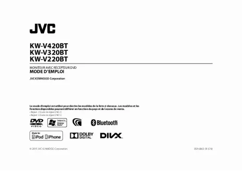Mode d'emploi JVC KW-V220BT