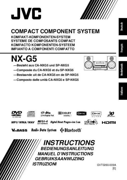 Mode d'emploi JVC NX-G5