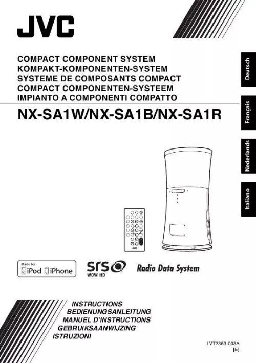 Mode d'emploi JVC NX-SA1B