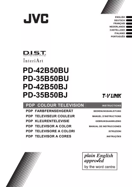 Mode d'emploi JVC PD-35B50BU/BJ