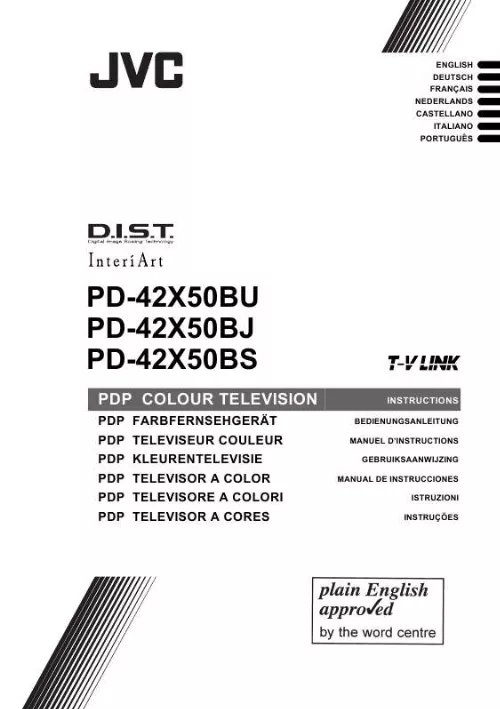 Mode d'emploi JVC PD-42X50BU