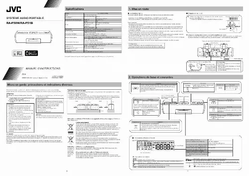 Mode d'emploi JVC RA-P51