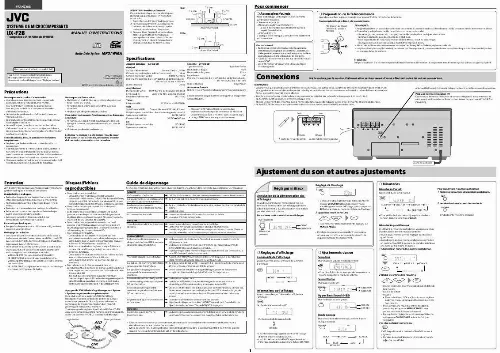 Mode d'emploi JVC UX-F2BE