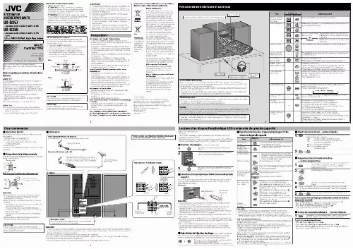 Mode d'emploi JVC UX-G355E