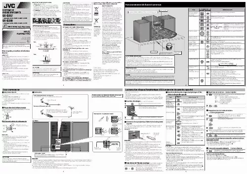 Mode d'emploi JVC UX-G357