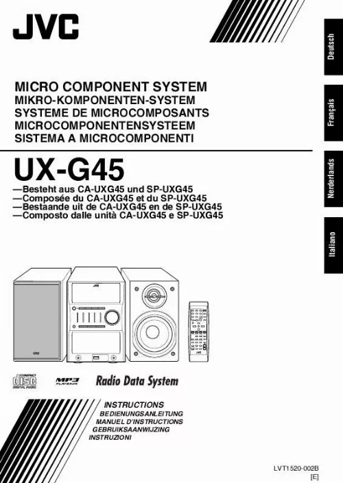 Mode d'emploi JVC UX-G45