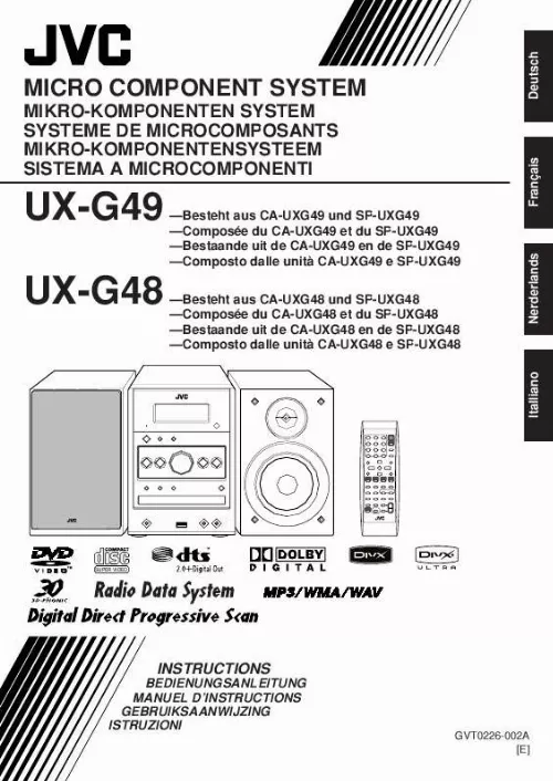 Mode d'emploi JVC UX-G49E