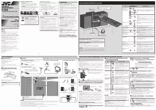 Mode d'emploi JVC UX-G650E